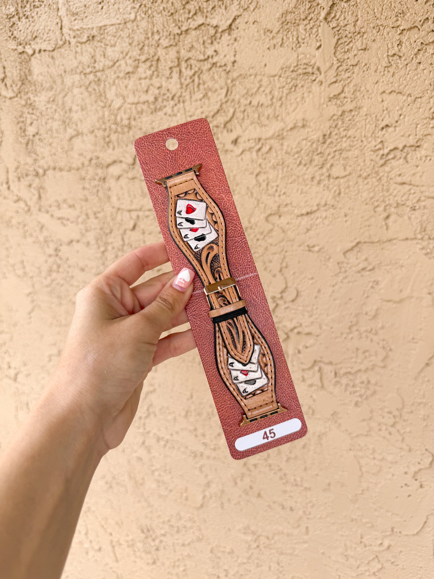 Cards Tooled Watchband