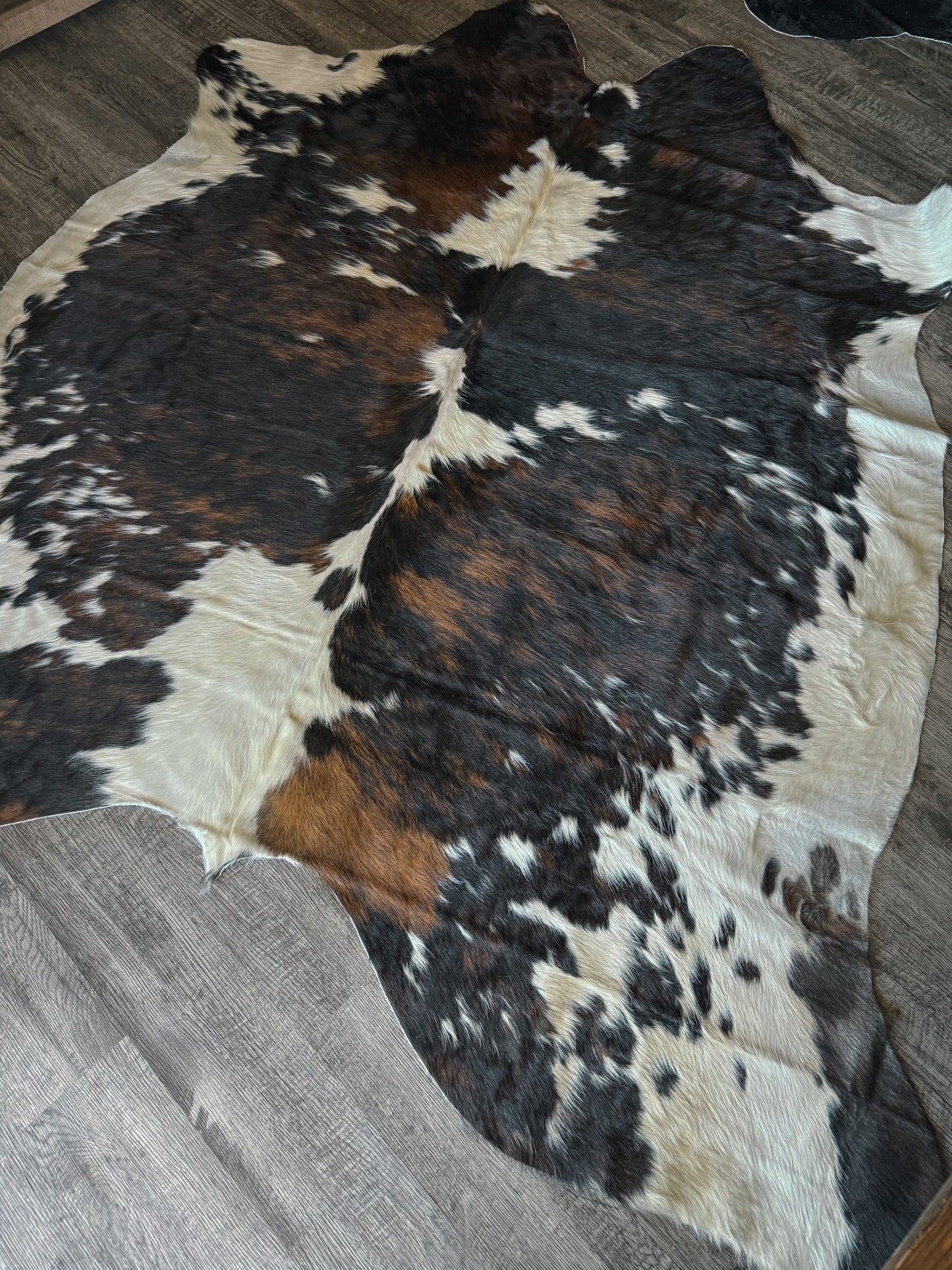 Dark Brindle Cowhide Rug