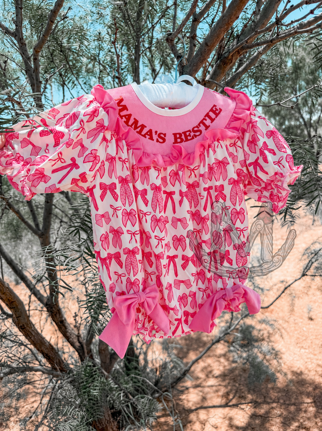 Mama's Bestie Smock (Bows)