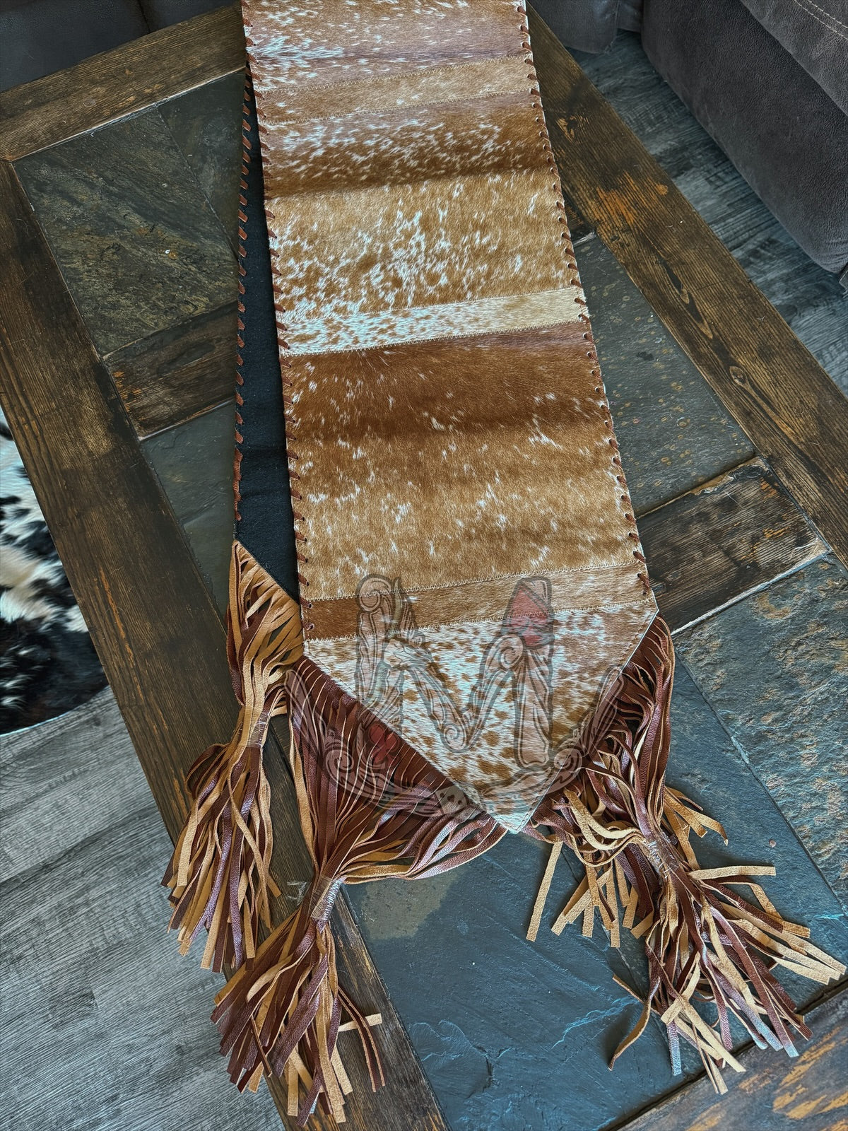 Cowhide Table Runner