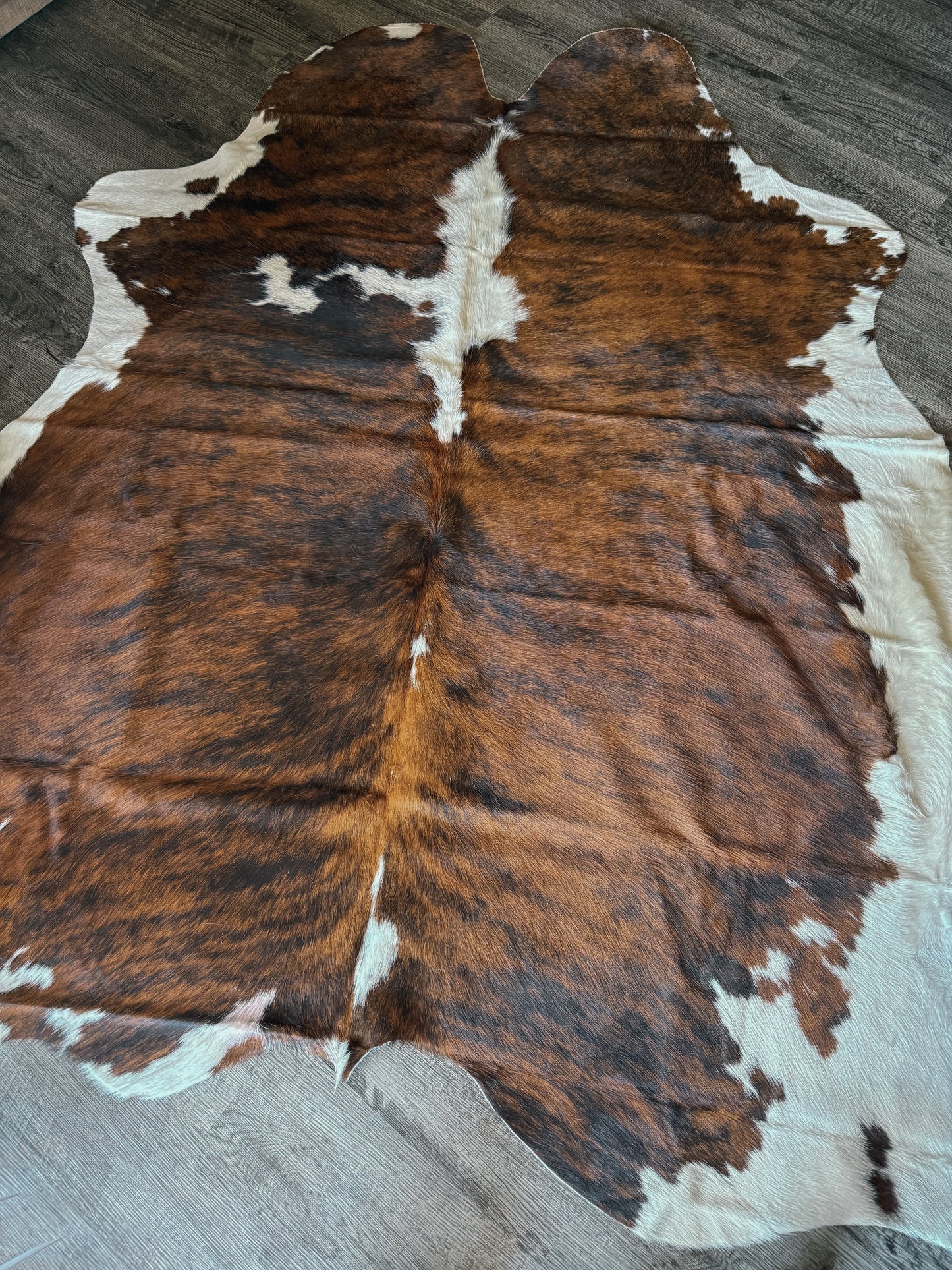 Red Brindle Cowhide Rug