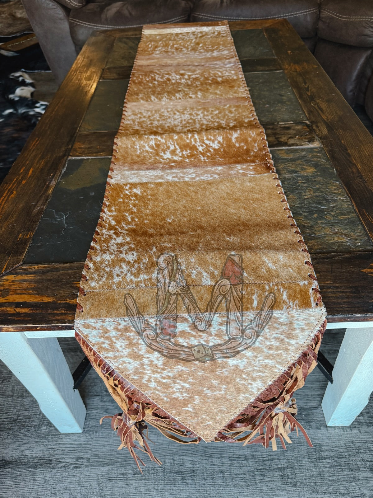 Cowhide Table Runner