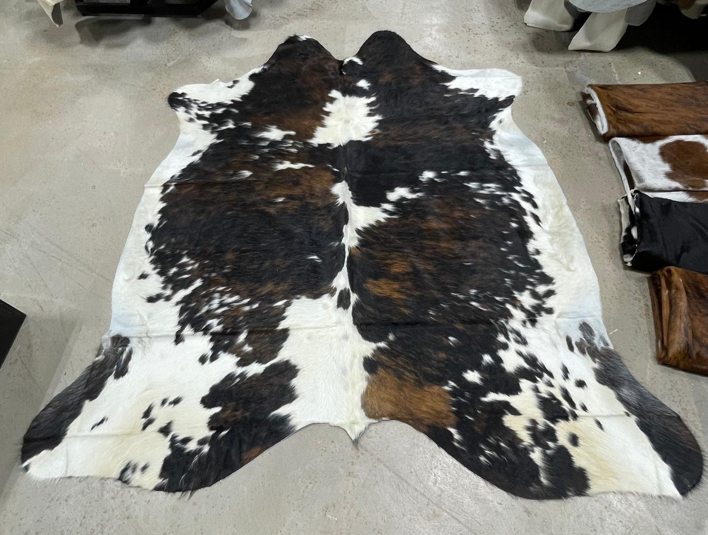 Dark Brindle Cowhide Rug