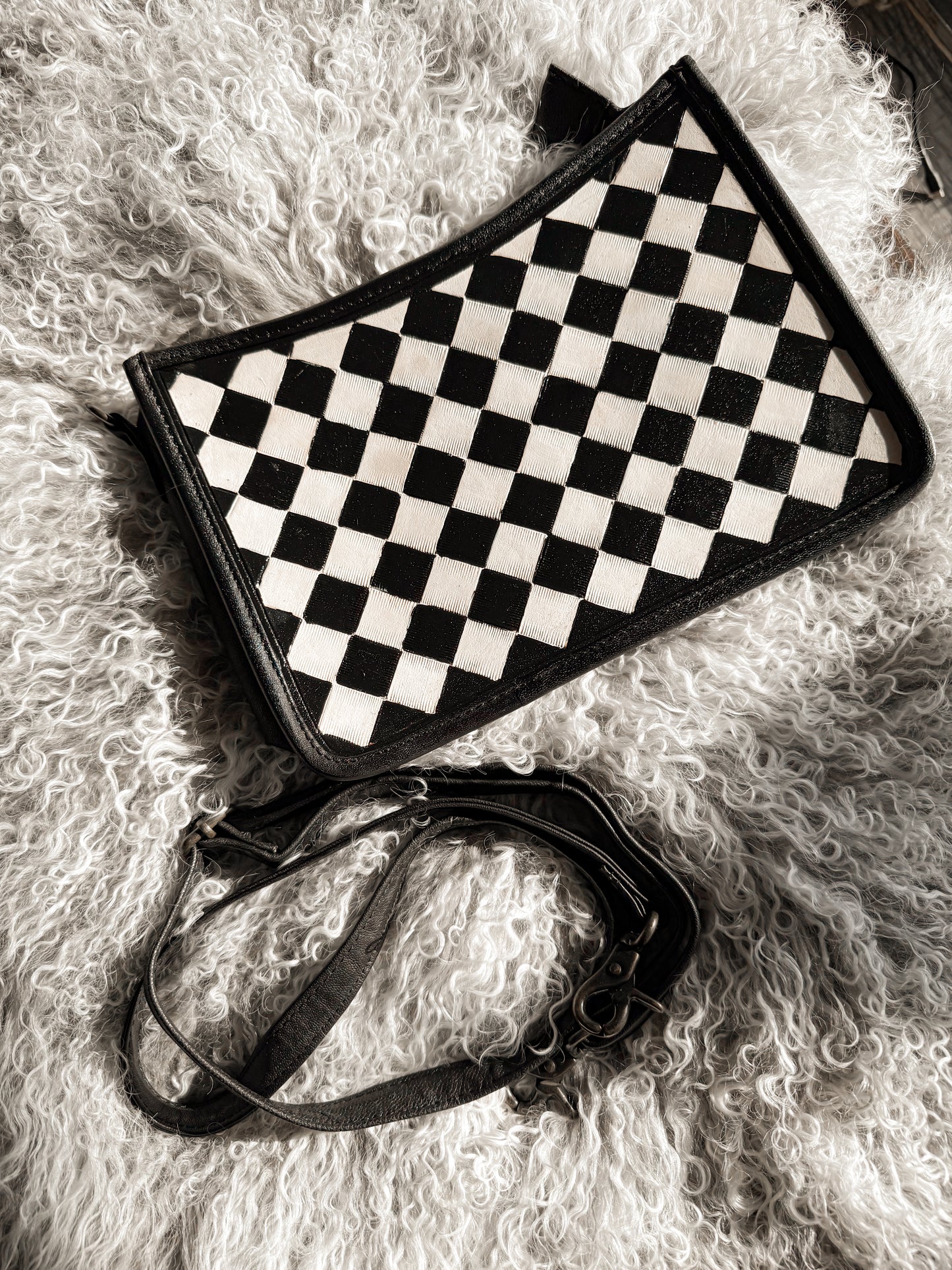 Checkered Crossbody