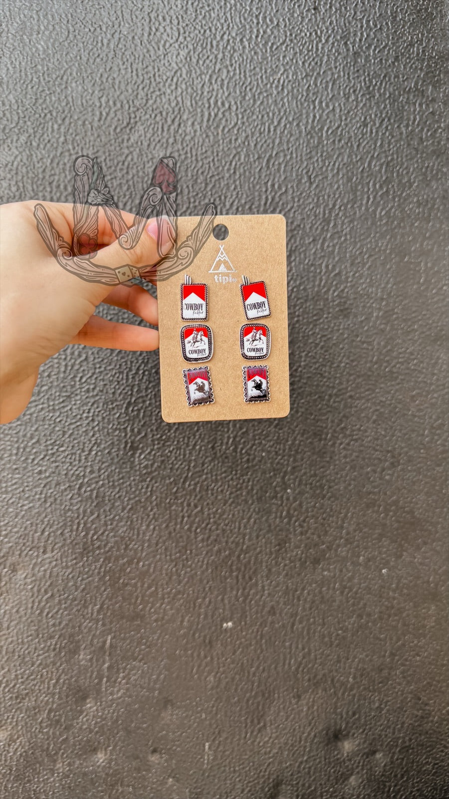 Cowboy Earring Set
