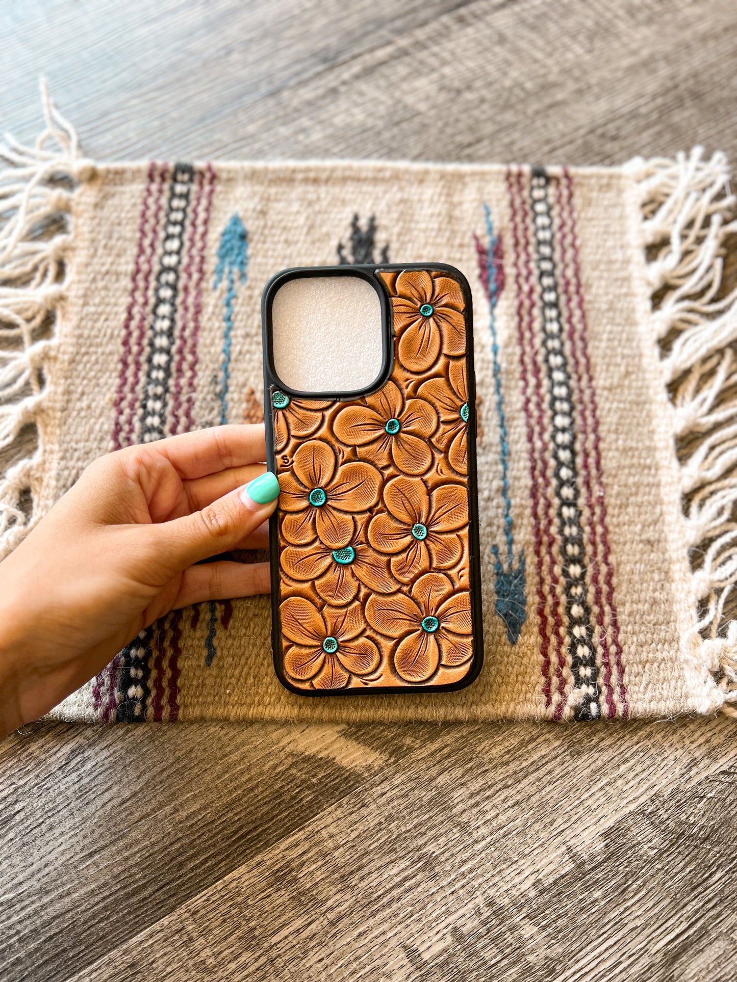 Handmade Tooled Leather iPhone Cases 14 Series