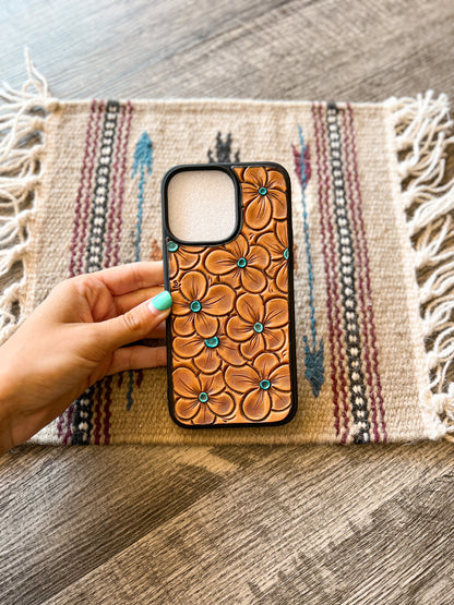 Handmade Tooled Leather iPhone Cases 14 Series