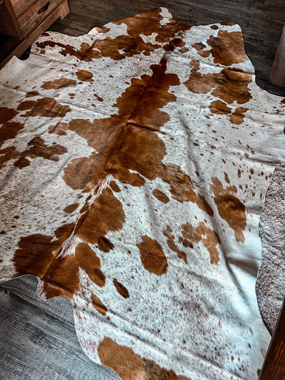 Brindle Spotted Cowhide Rug