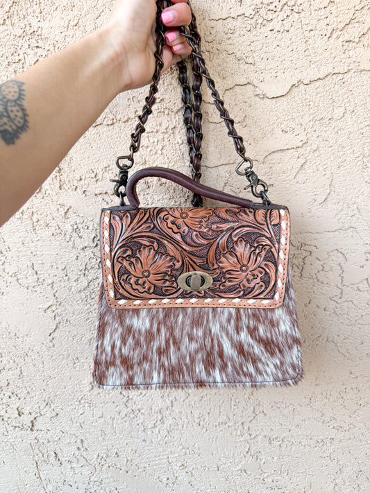 Tooled and Locked Crossbody