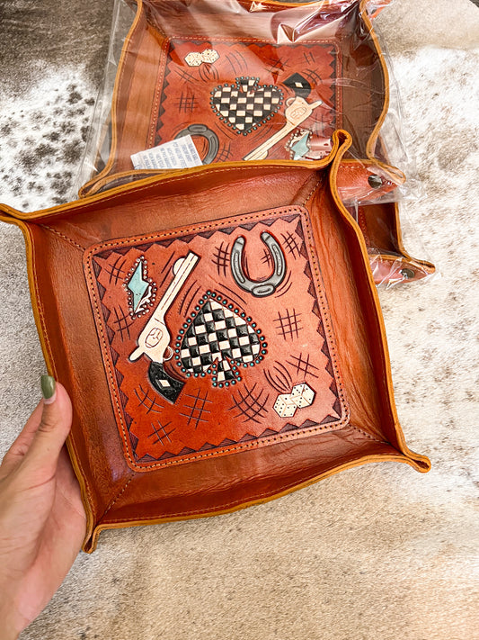 Leather Catchall Bowls