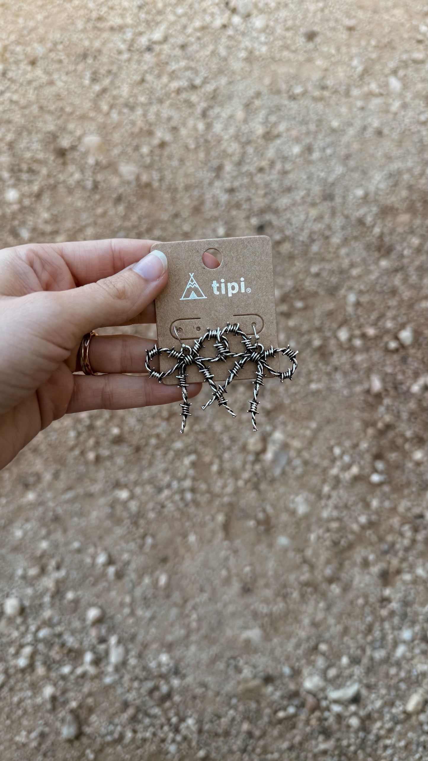 Barbwire Bow Earrings