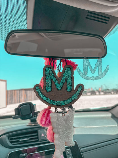 Turquoise Rearview Mirror Charms