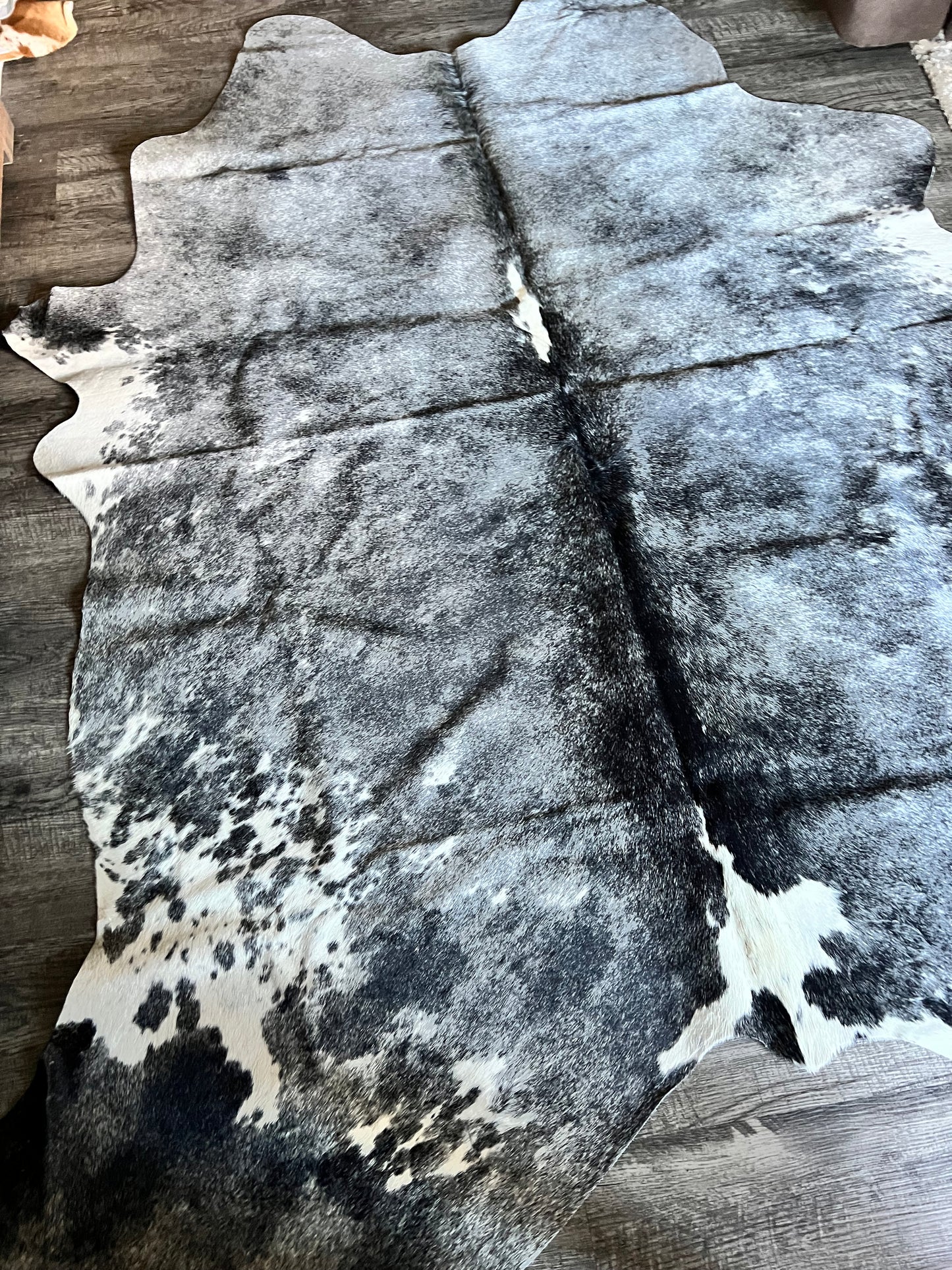 Blue Roan Cowhide Rug