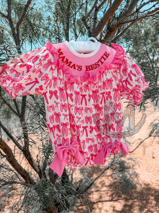 Mama's Bestie Smock (Bows)
