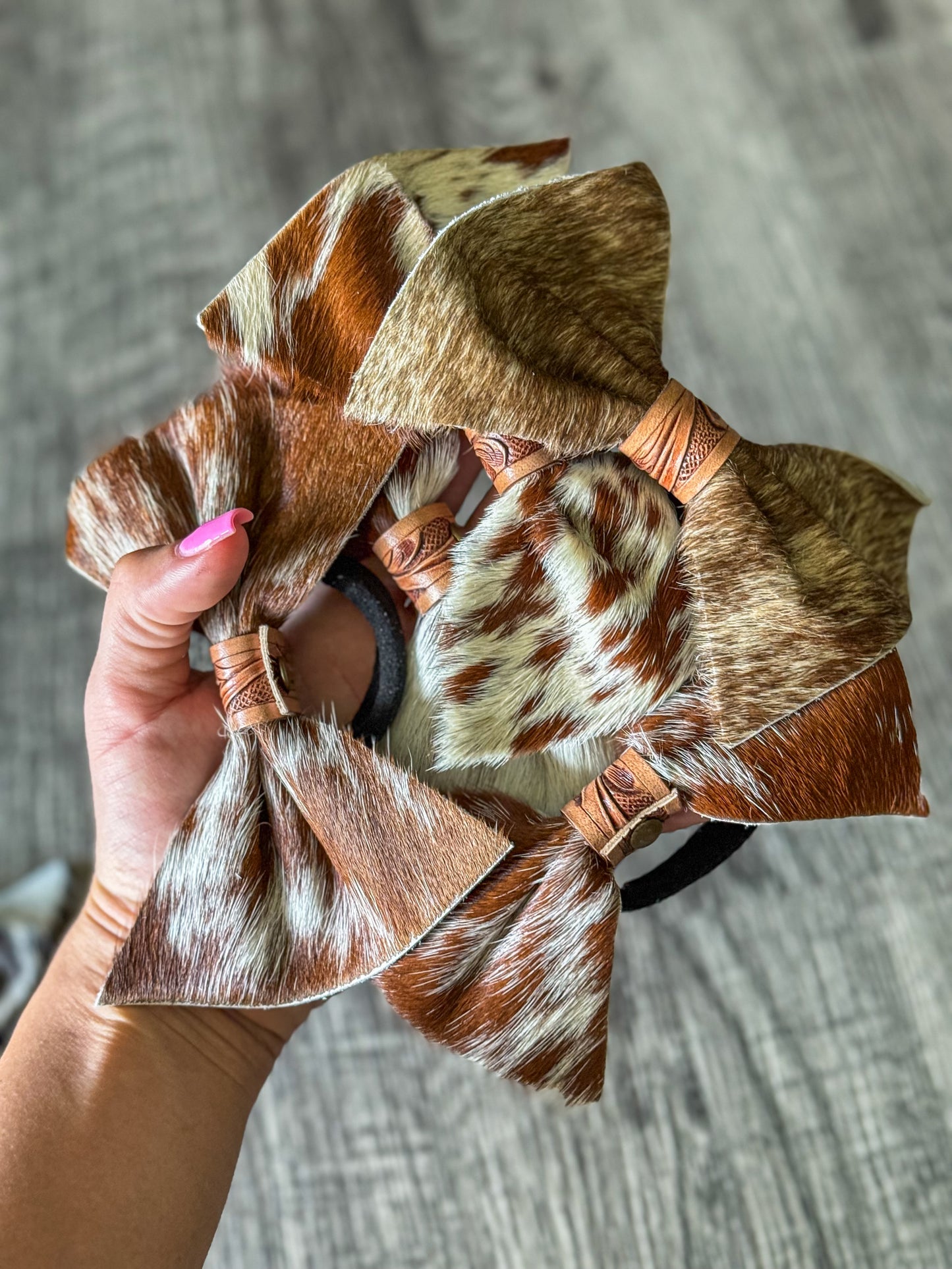 Cowhide Bows