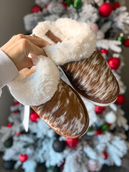 Alamosa Cowhide Slippers