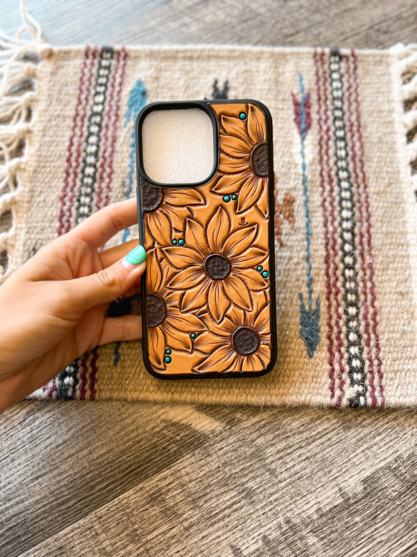 Handmade Tooled Leather iPhone Cases 14 Series