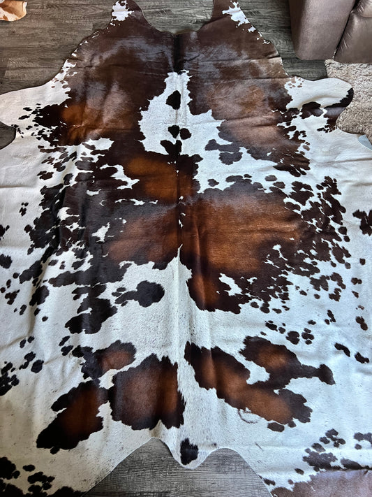 Tricolor Cowhide Rug