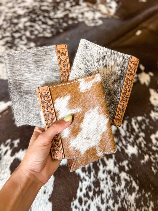 Cowhide/Leather Coozies