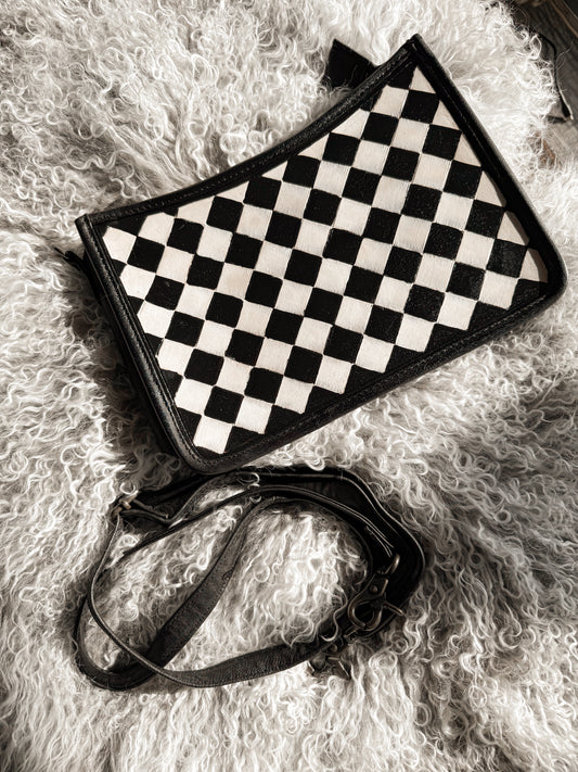 Checkered Crossbody