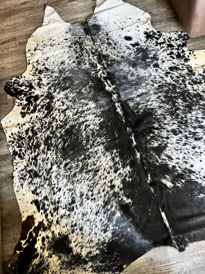 Black n White Cowhide Rug