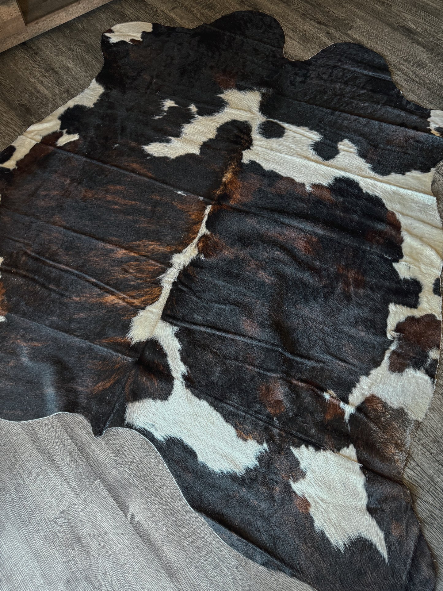 Dark Brindle Cowhide Rug