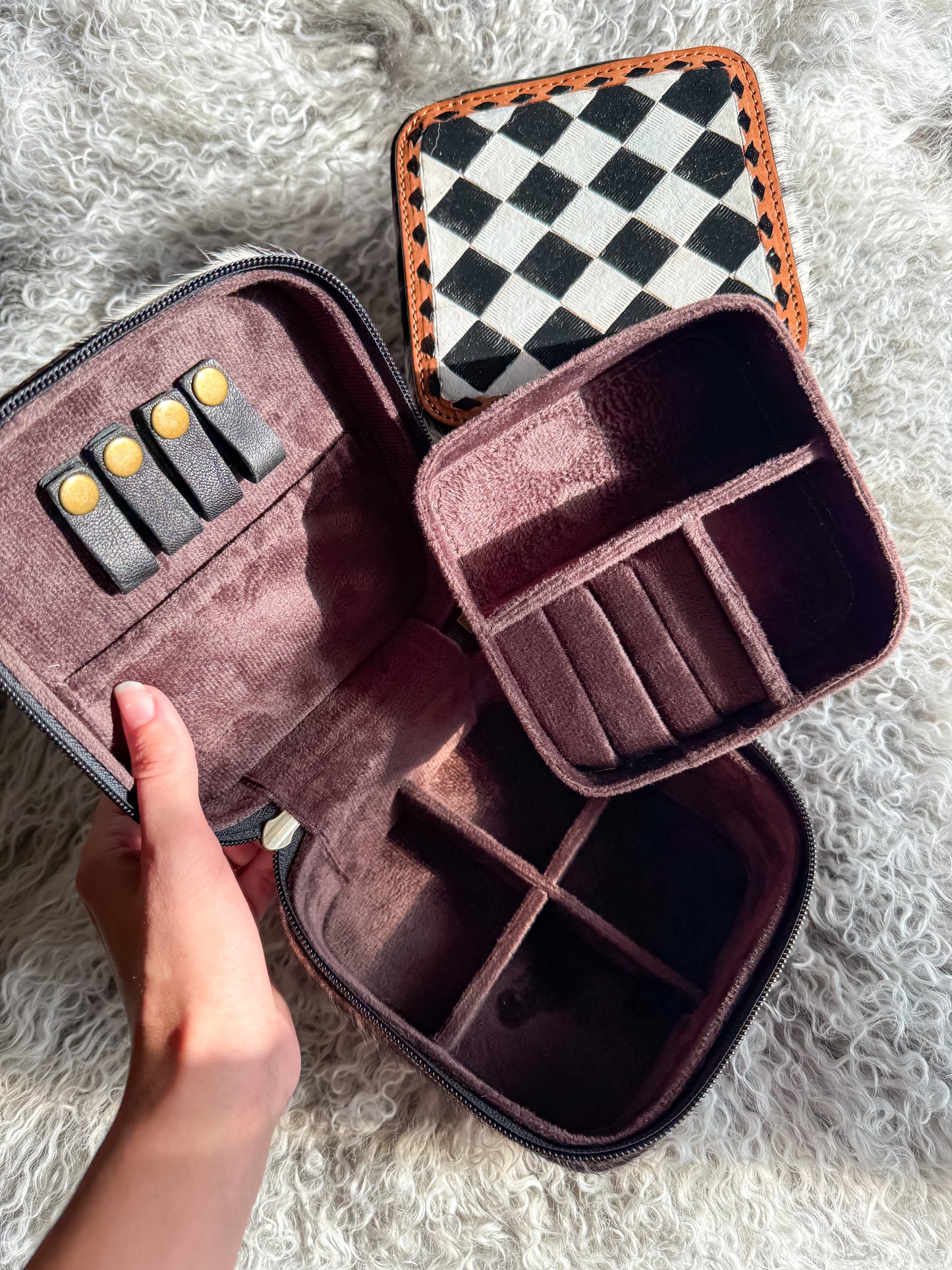 Checkered Jewelry Box