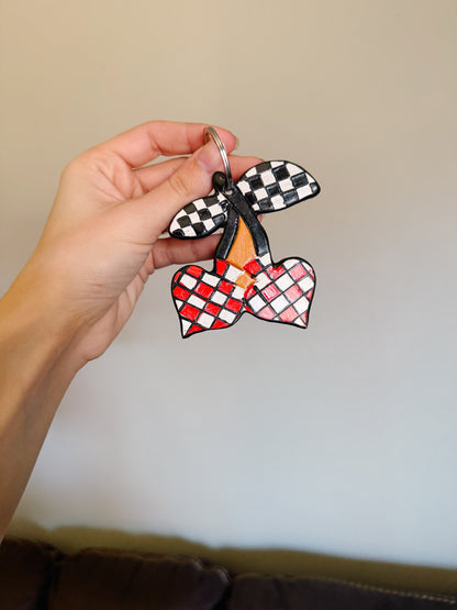 Spade Cherry Keychain