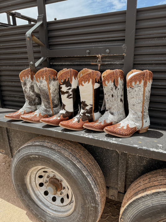 Adelaide Cowhide Boots