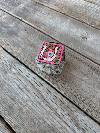 Tooled x Cowhide Ring Box