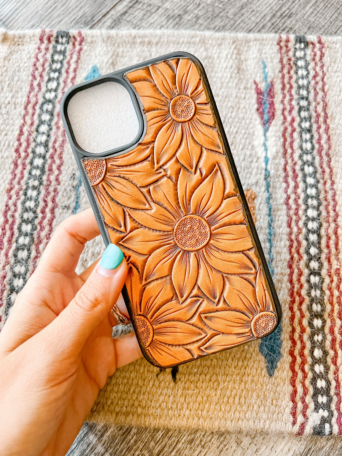 Handmade Tooled Leather Case iPhone 13 Series